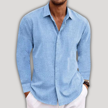 Alessandro - Camicia in Lino a Maniche Lunghe
