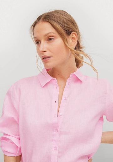 Camicia in Lino Melange