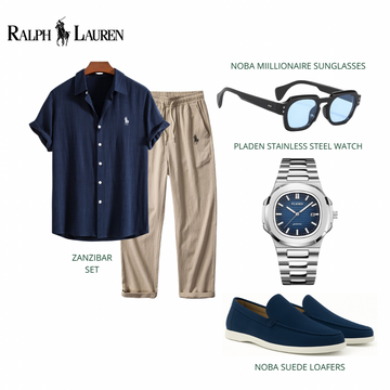 Men’s Premium Outfit Set: Ralph Lauren Zanzibar Set with Accessories