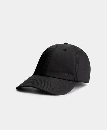 Black Logo Nylon Cap