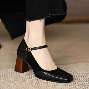Clara Leather Heeled Shoes