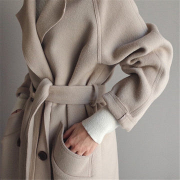 Clara - Il Trench in Lana per Eleganza e Comfort Senza Tempo