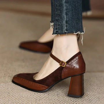 Clara Leather Heeled Shoes
