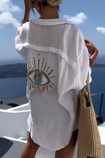 Ilaria - T-shirt con Paillettes Brillanti