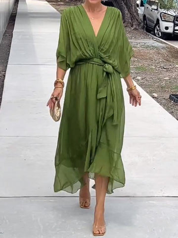 Ginevra - Abito Elegante con Scollatura a V